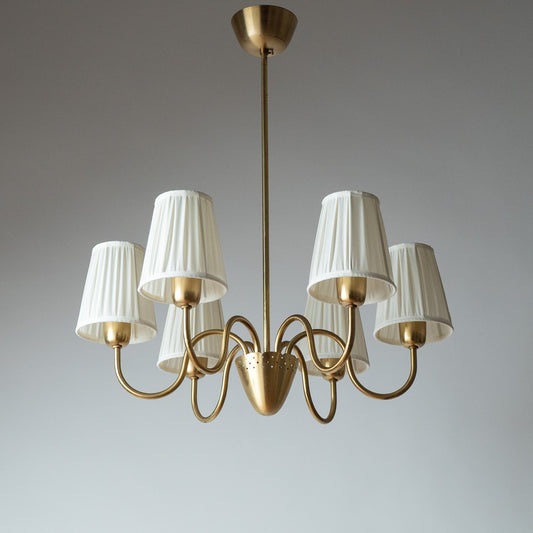 Modern Swedish 1940s Mid-Century Chandelier